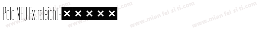 Polo NEU Extraleicht字体转换